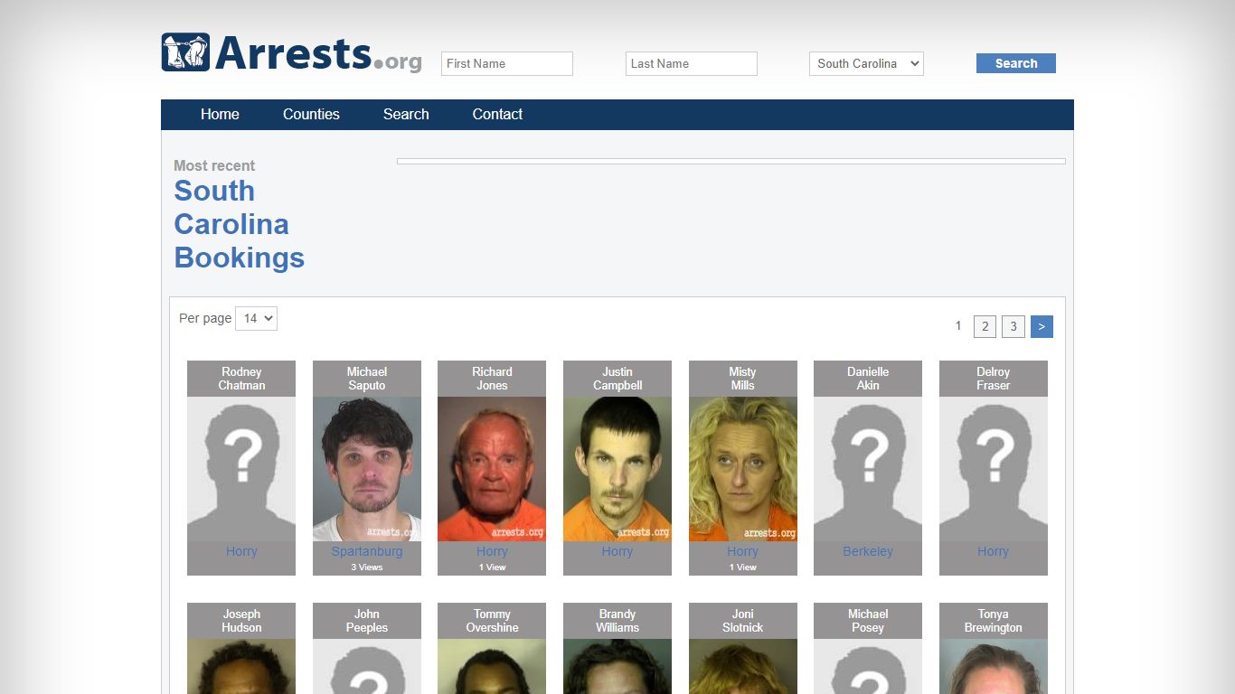 South Carolina Arrests and Inmate Search